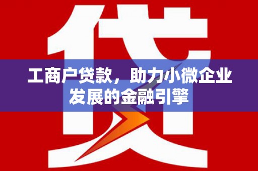 达仁工商户贷款，助力小微企业发展的金融引擎