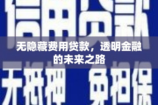 达仁无隐藏费用贷款，透明金融的未来之路