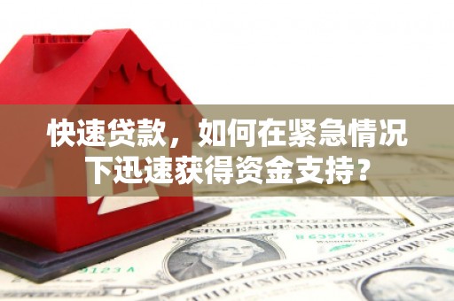 达仁快速贷款，如何在紧急情况下迅速获得资金支持？