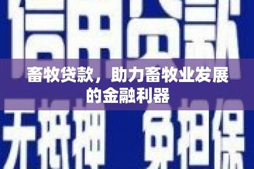达仁畜牧贷款，助力畜牧业发展的金融利器