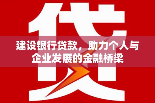 达仁建设银行贷款，助力个人与企业发展的金融桥梁
