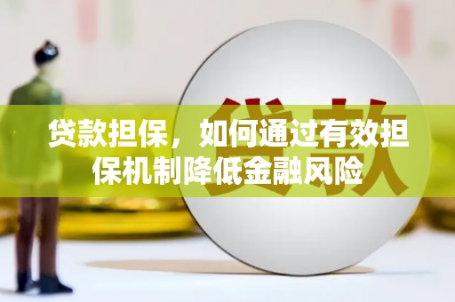 达仁贷款担保，如何通过有效担保机制降低金融风险