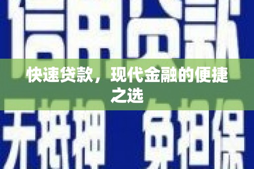 达仁快速贷款，现代金融的便捷之选