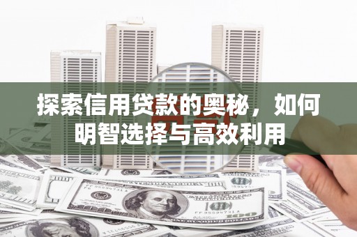 达仁探索信用贷款的奥秘，如何明智选择与高效利用