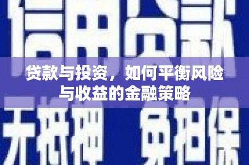 达仁贷款与投资，如何平衡风险与收益的金融策略